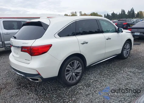2017 Acura Mdx Technology Package z USA, uszkodzony, nr VIN 5FRYD4H5XHB035865